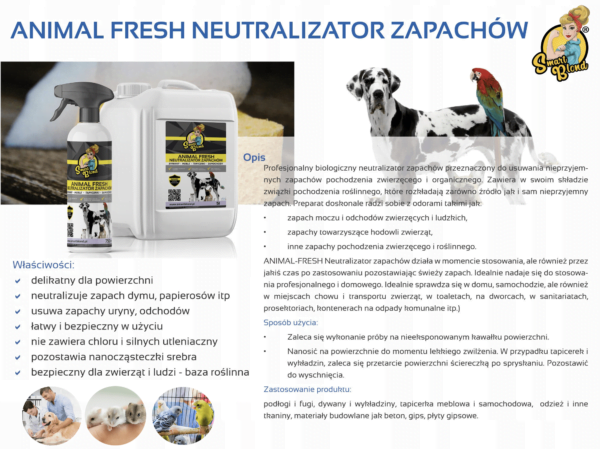 SmartBlond ANIMAL-FRESH Neutralizator zapachów