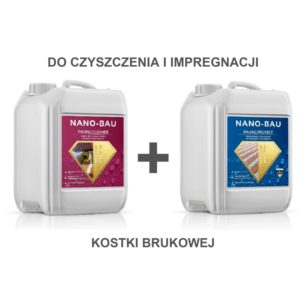 Zestaw do Kostki Brukowej Nano-Bau impregnat + czyscik