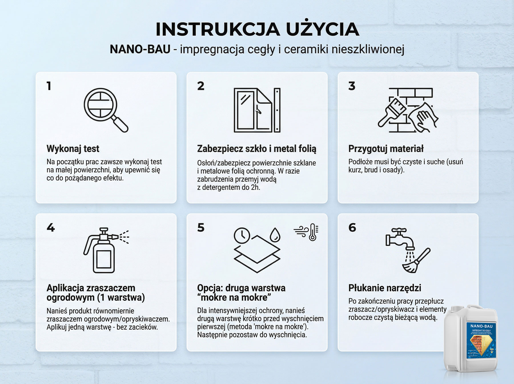 Nano-Bau Impregnacja Cegły i Ceramiki Nieszkliwionej