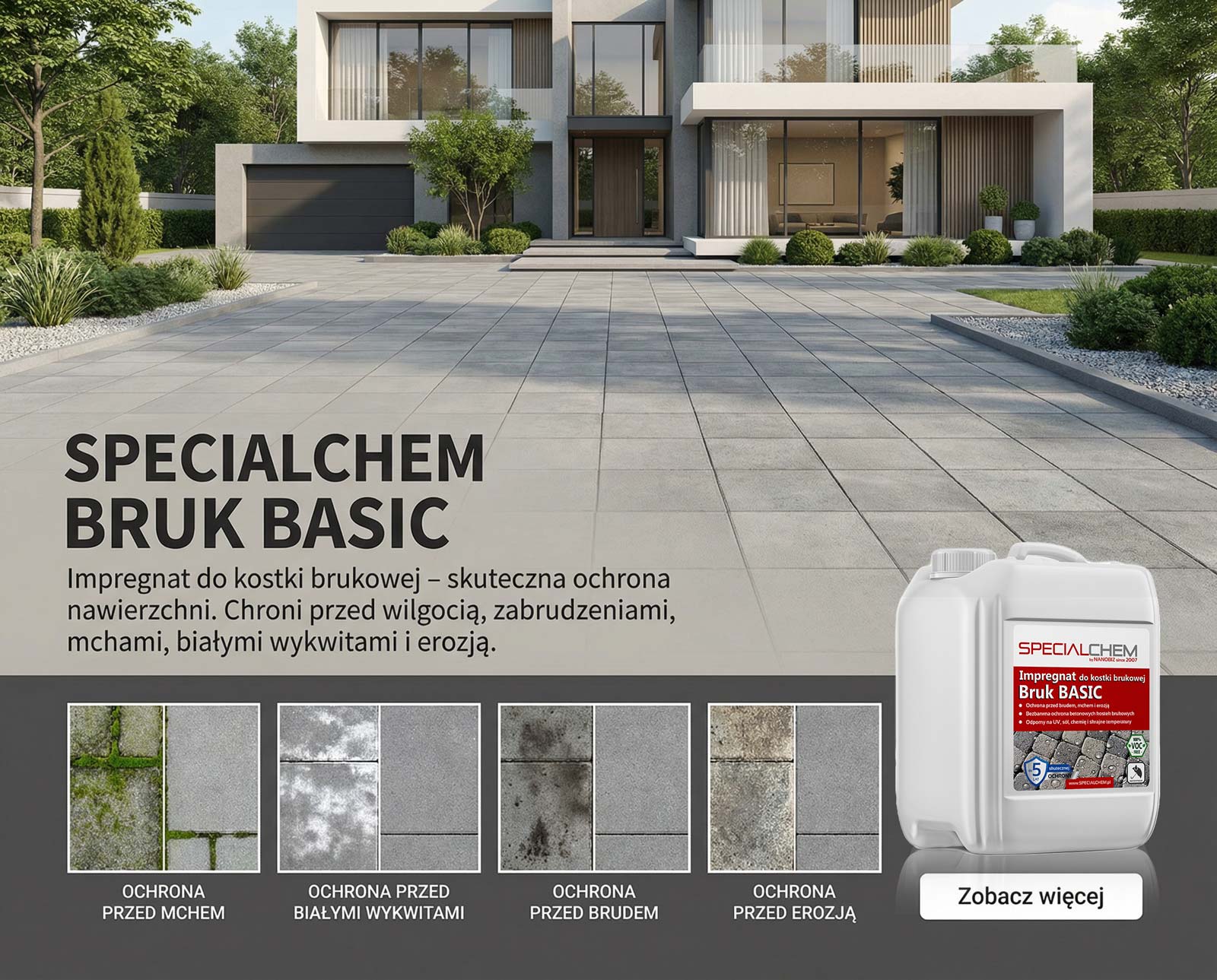 SPECIALCHEM Bruk Basic impregnat hydrofobowy do kostki brukowej