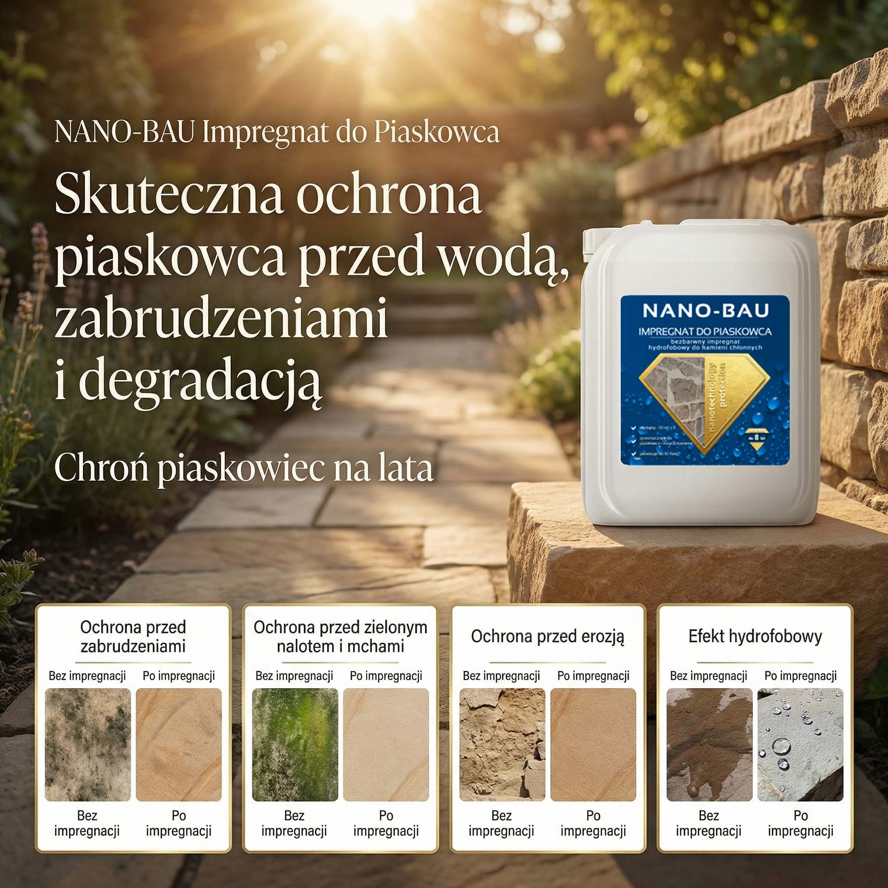 NANO-BAU środek do impregnacji piaskowca