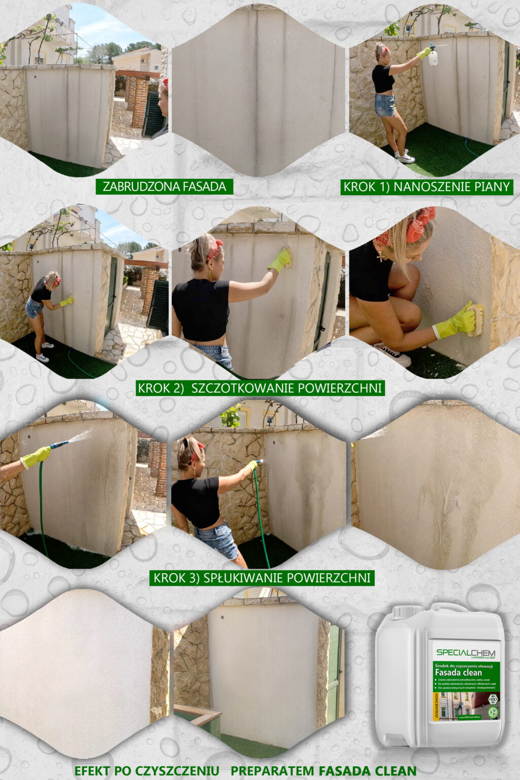 Specialchem do czyszczenia tynków FASADA CLEAN