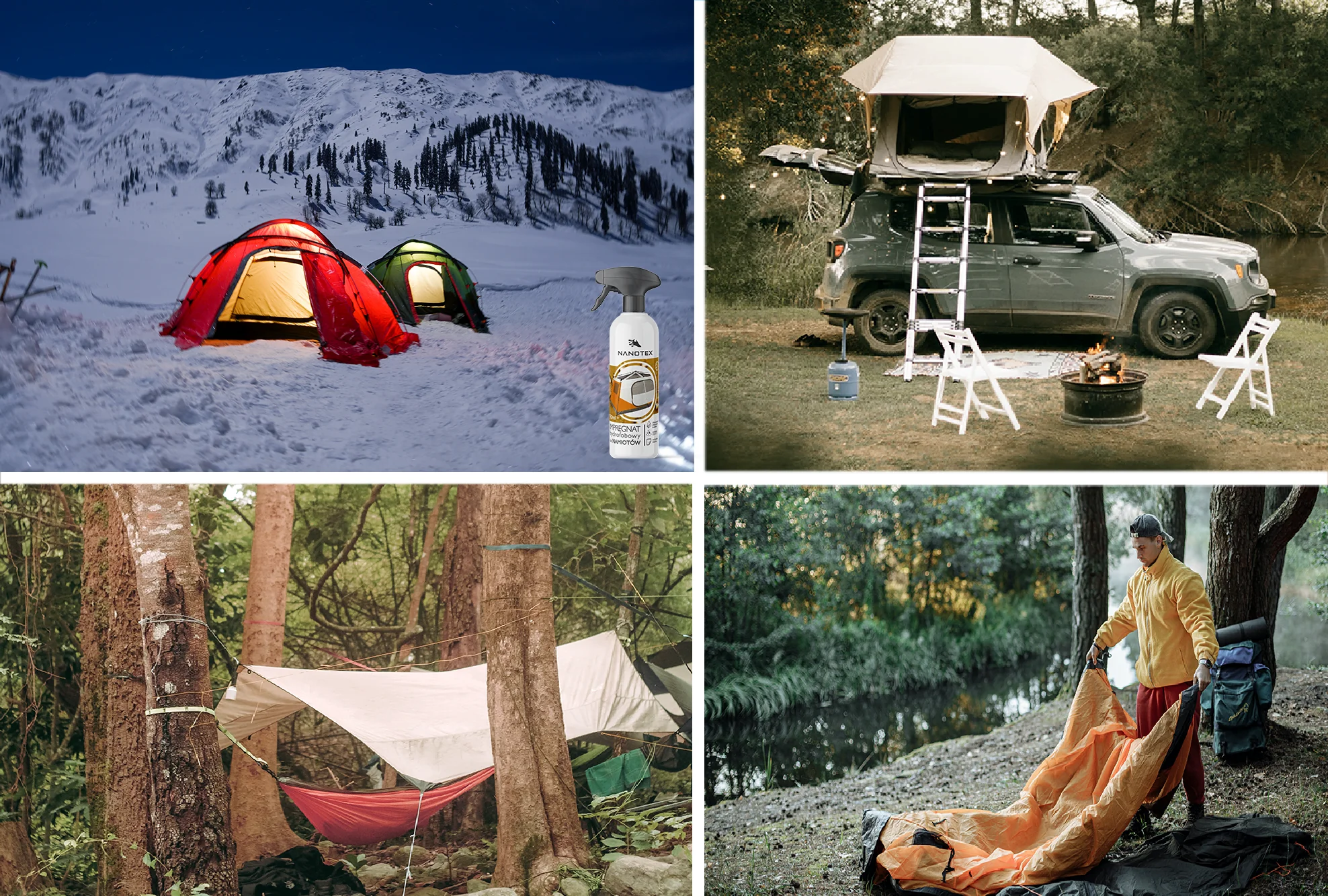 NanoTex impregnat hydrofobowy do namiotów