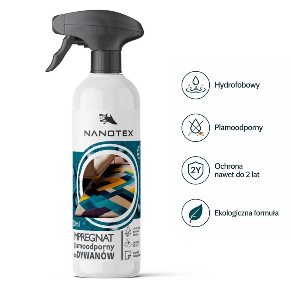 NanoTex impregnat do dywanów przeciw plamom
