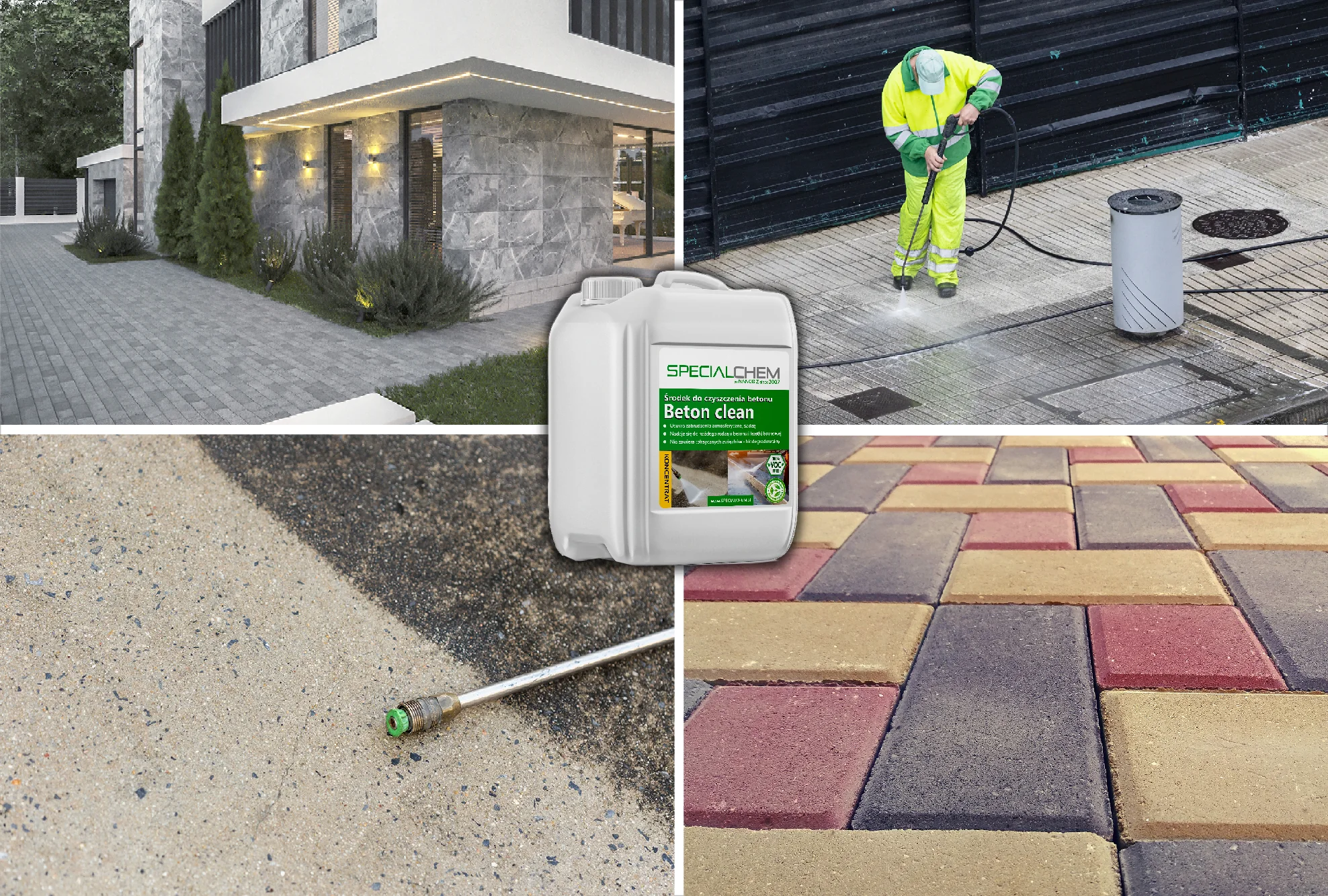 Zestaw do Betonu Architektonicznego SPECIALCHEM czyszczenie + impregnacja