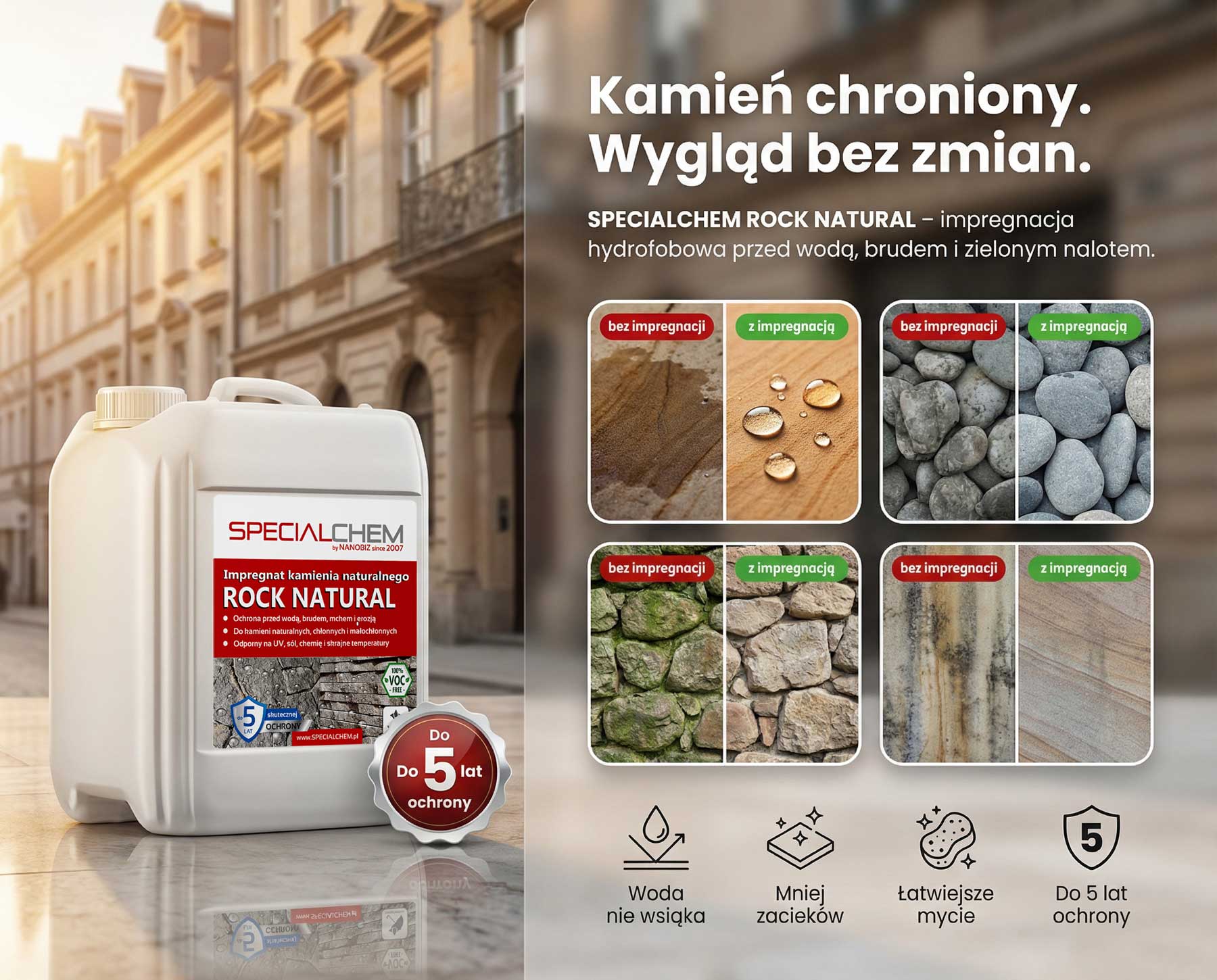 Specialchem ROCK NATURAL impregnat do kamienia naturalnego