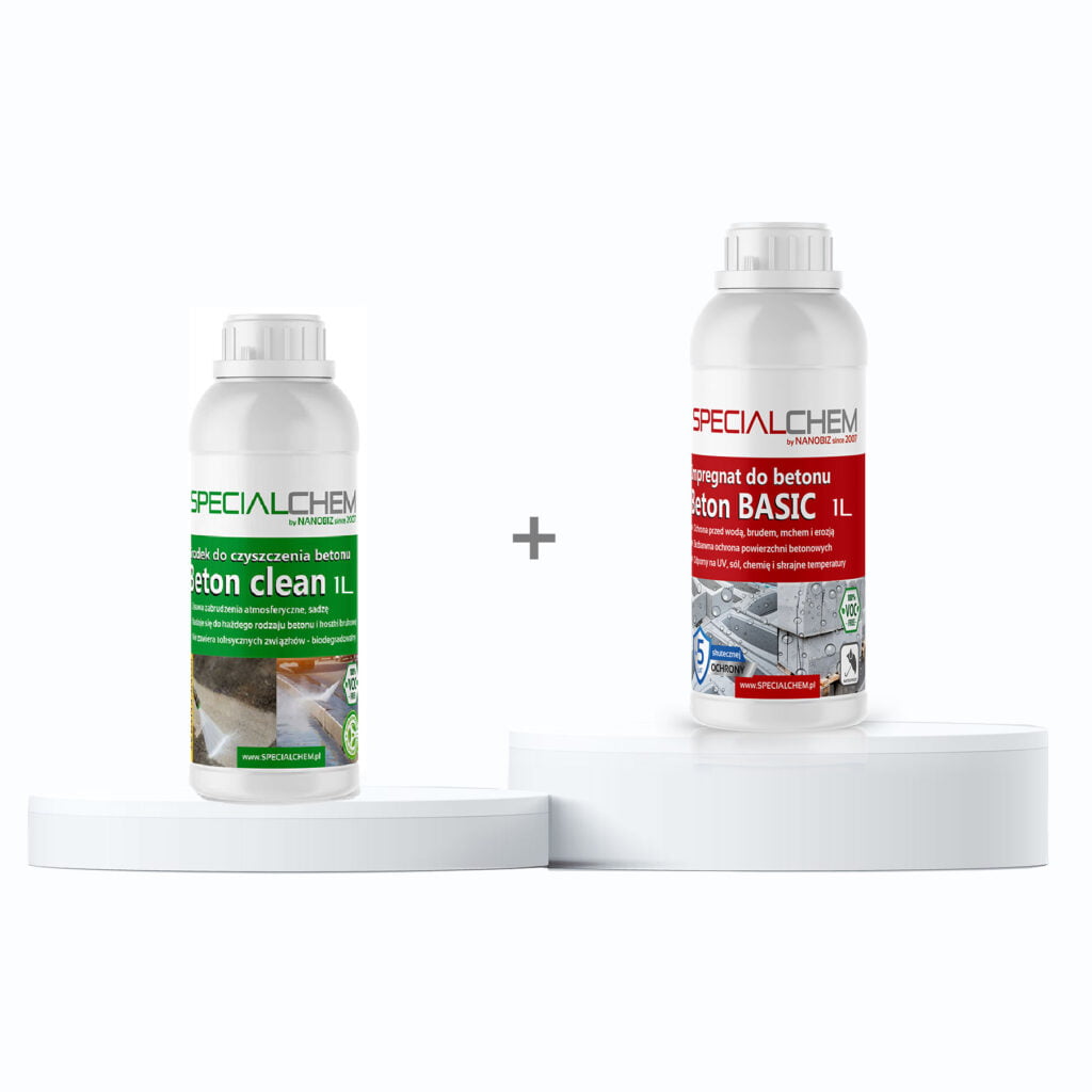 Zestaw do Betonu Specialchem Beton Basic czyszczenie + impregnat - 1L Impregnat + 1L czyścik