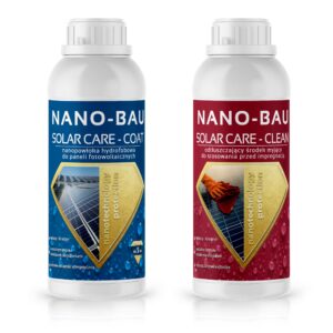 Powłoka do paneli fotowoltaicznych NANO-BAU SOLAR CARE KIT zastosowanie i ochrona powierzchni