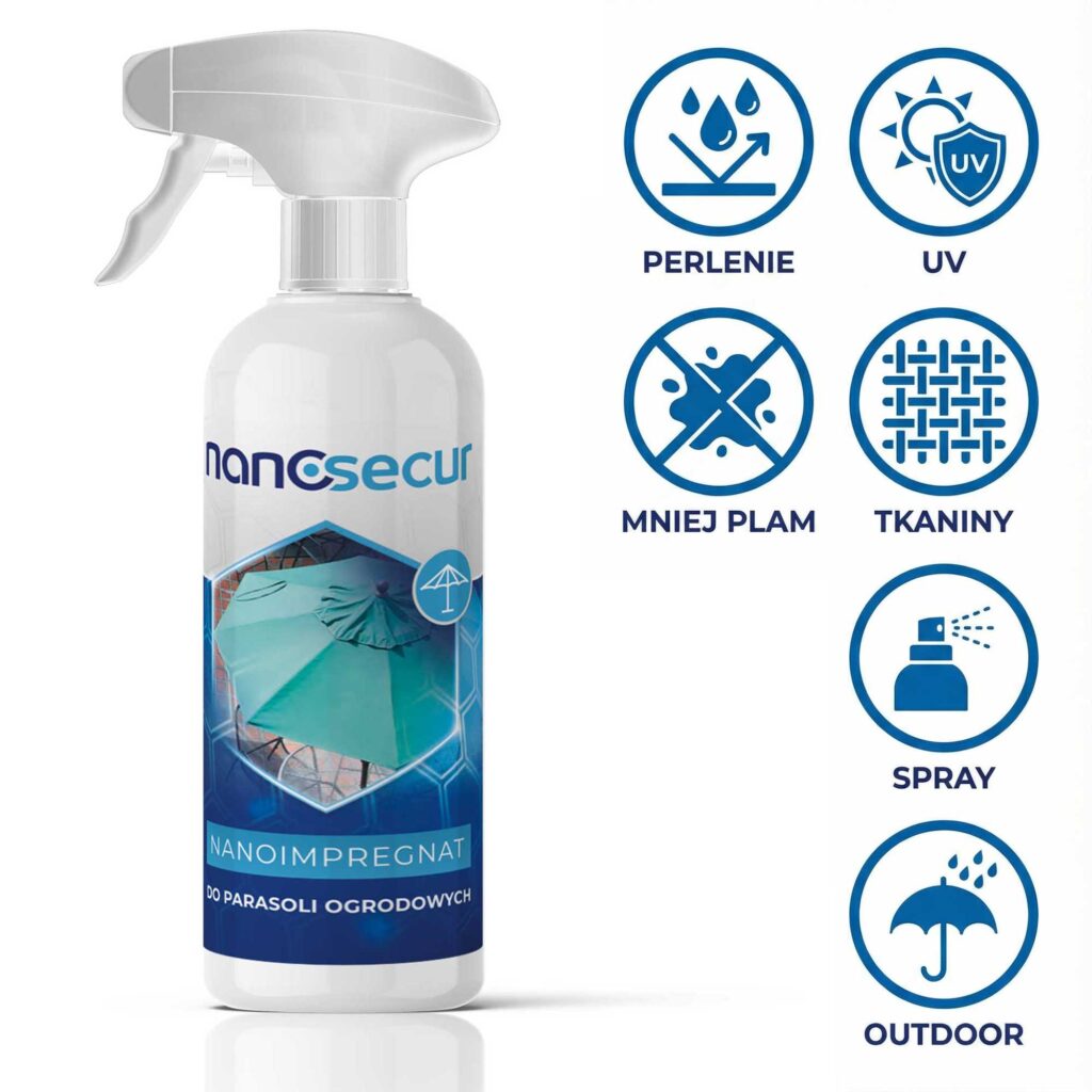 NANOSECUR impregnat do parasoli ogrodowych i markiz