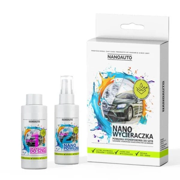 NANOAUTO NANO WYCIERACZKA - powłoka hydrofobowa do szyb