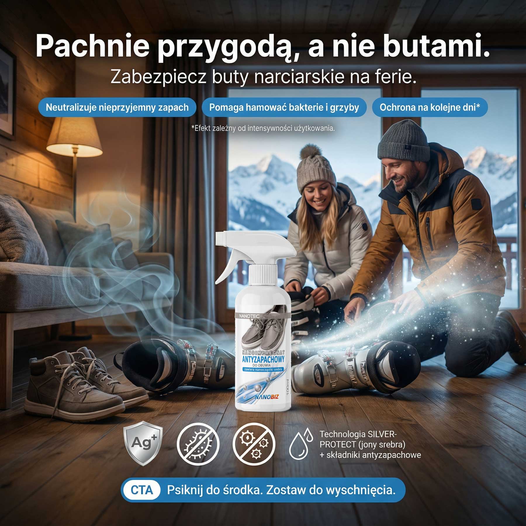 NANOTEC antyzapachowy do obuwia