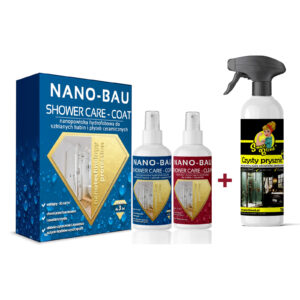 Zestaw do kabin prysznicowych NANO-BUA shower kit + Smartblond czysty prysznic