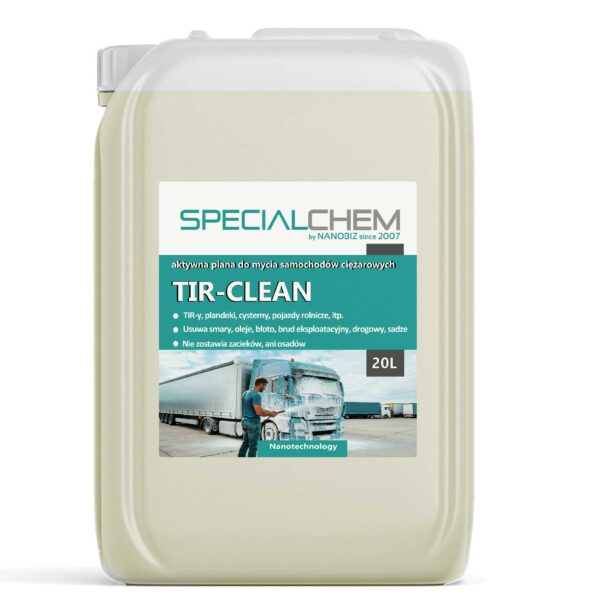 SPECIALCHEM TIR CLEAN - aktywna piana do mycia ciężarówek - jednofazowy środek do plandek i TIRów