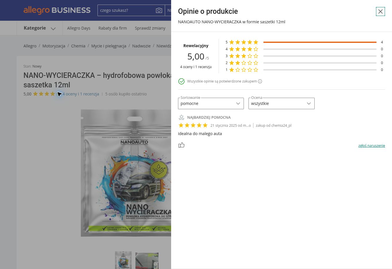 NANO-WYCIERACZKA przykładowe opinie o produkcie